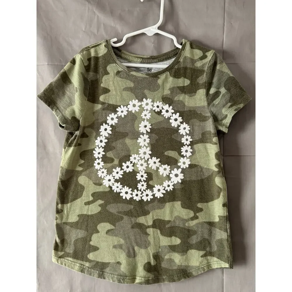 Girls Shirts (bundle of 3) Beautiful, Kindness; Peace, Size 8